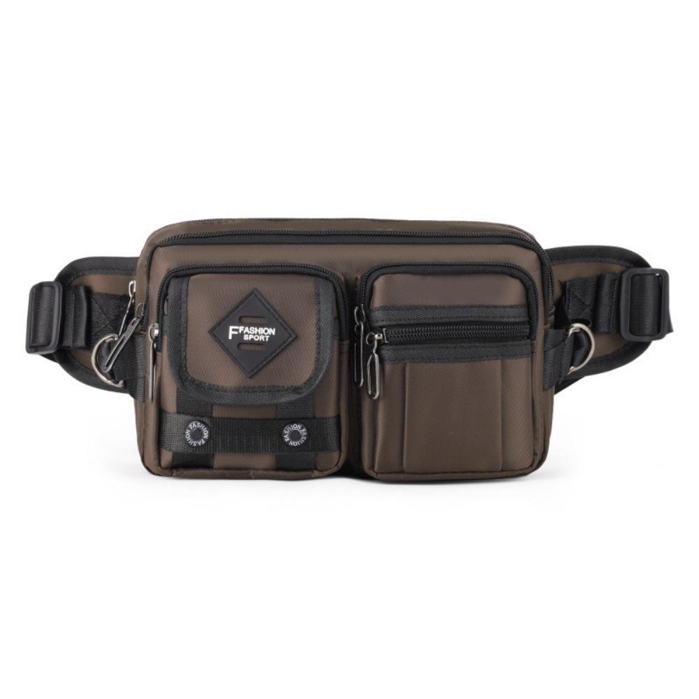 Large Capacity Chest Bag Multi-Compartment Sports Fanny Pack Fashion Men's Waist Bag  Traveling
