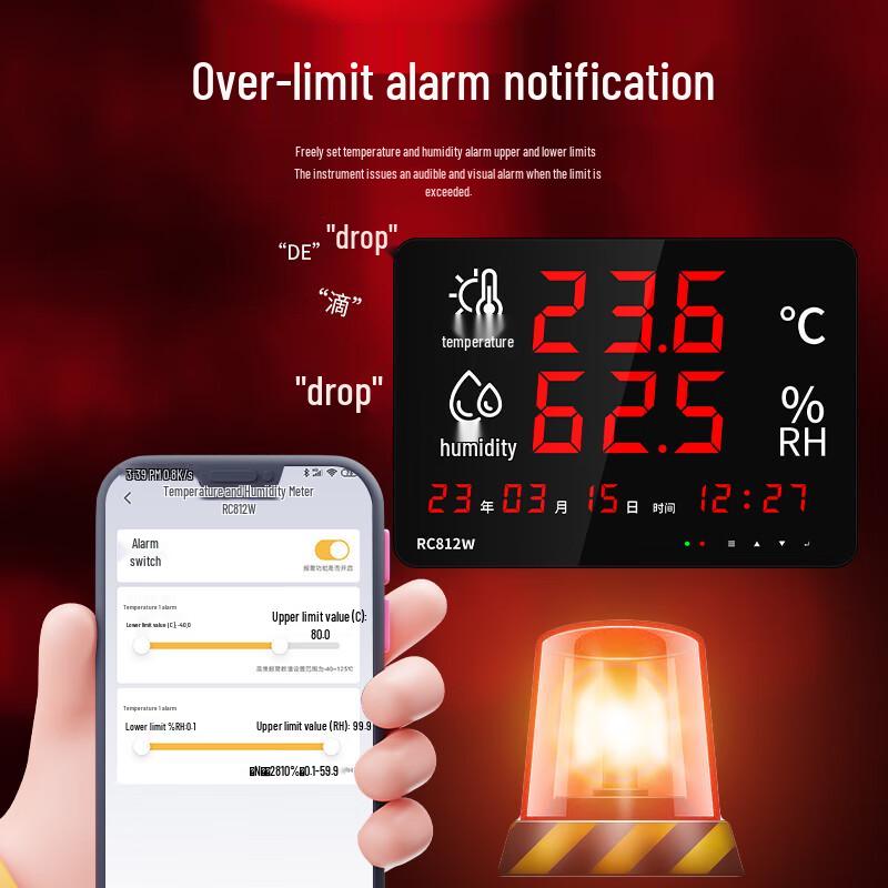 Rongce RC812W WiFi Smart Temperature & Humidity Monitor (CN version)