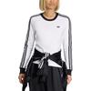 Adidas Originals 3 Stripes Firebird Adicolor Series Knitted Round Neck Slim Fit Long Sleeve T-Shirt Women tops KD3688