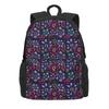 Zaino Gotico Vintage Stampa Floreale Zaini da Campeggio Borse Scolastiche alla Moda da Donna Zaino Traspirante di Alta Qualità