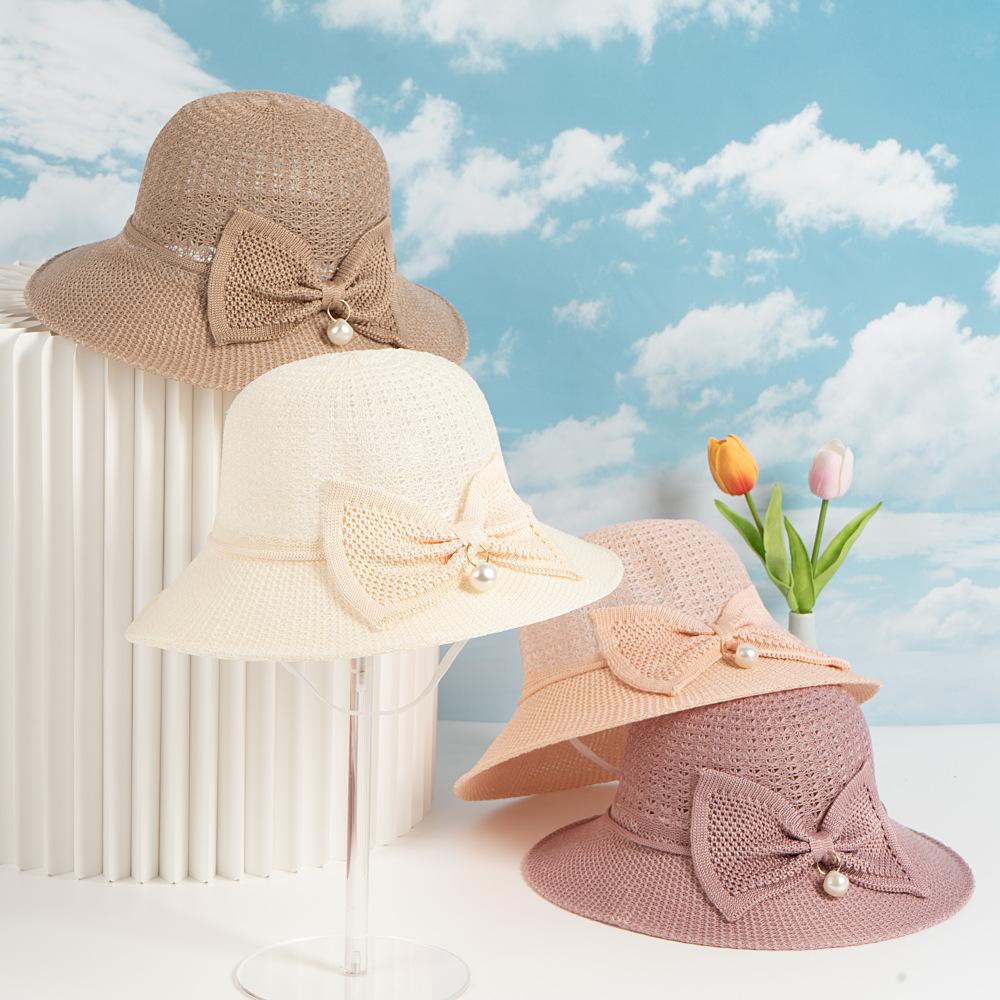 Ladies Straw Hat Summer Sunscreen Hat Sun Hat Holiday Gift Mom Hat Spot Straight Hair Sun Hat Women