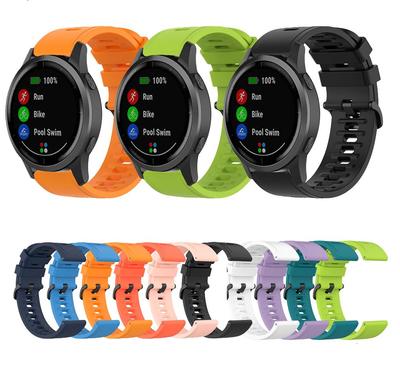 20 22MM Silikonowy Pasek do Zegarka Dla Garmin Vivoactive 4 / Vivoactive 3 / 3 music Bransoletka Pasek na Nadgarstek Dla Samsung Galaxy 3 45mm 41mm