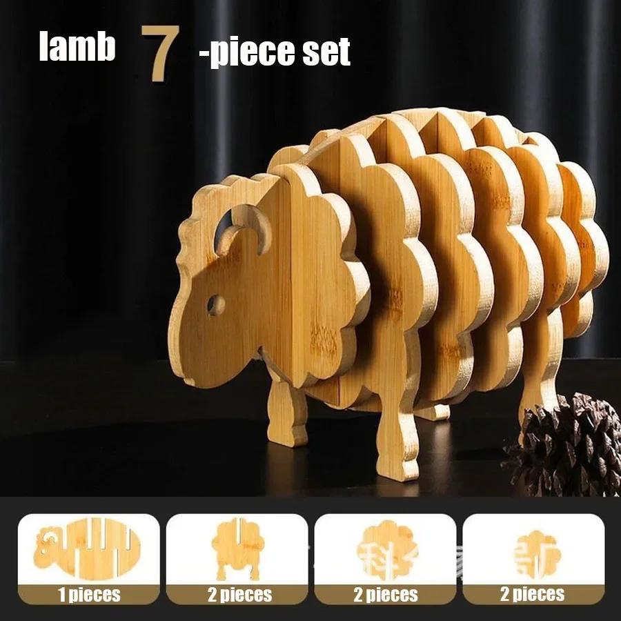 

Многофункциональный деревянный поднос, подставка под блюдце, цветочный горшок, подставка под чашку, декоративная кухонная тарелка, креативная подставка под кофейную чашку