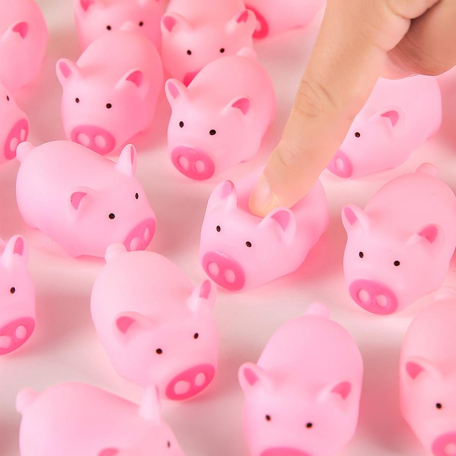 5/15/30pcs Pink Pig Durable Stress Relief Supplies Pet Dog Chew Squishy Toys Squeeze Decompression Tool Birthday Gift XJM