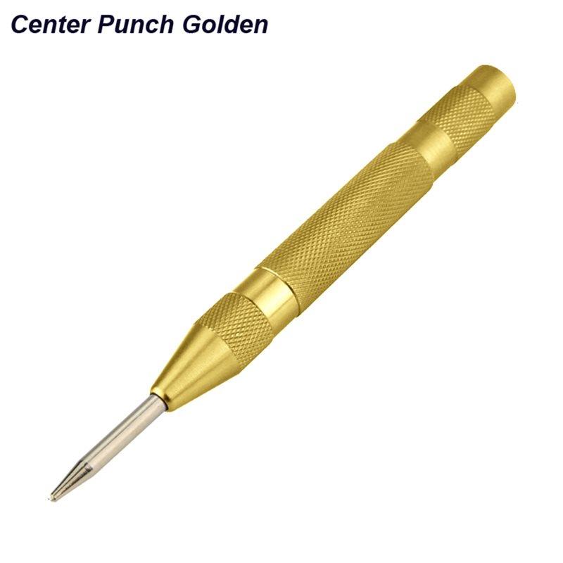 SHGO-5Pcs Spring Loaded Automatic Center Punch Spring Loaded Punch Dent Marker Tool For Woodworking
