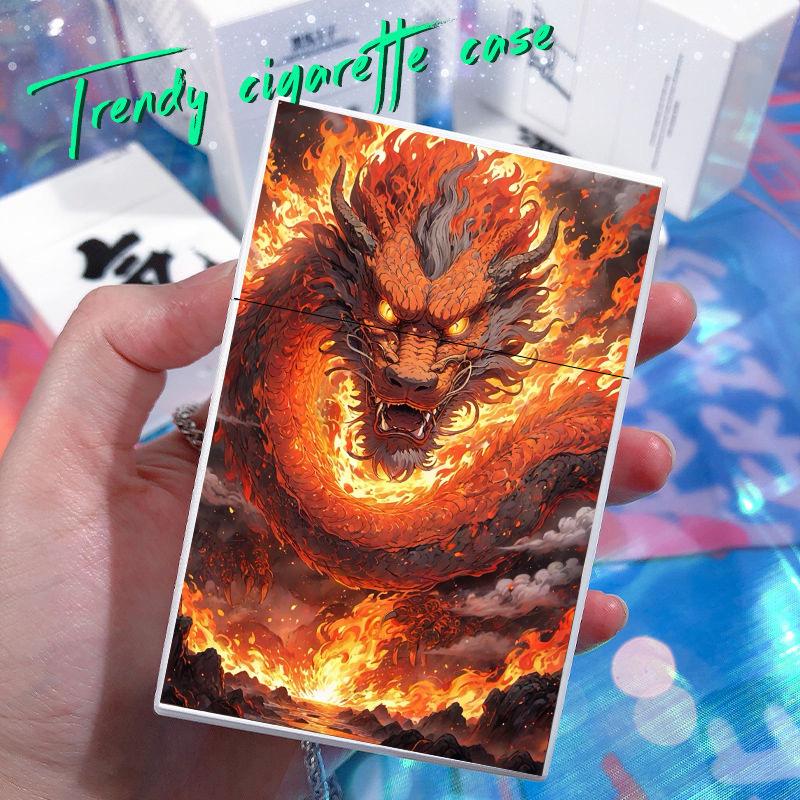 2025 New Creative Dragon Plastic Moisture-proof Cigarette case 20PCS Capacity For 8MM Cigarette box Holder Fashion Smoking Tool