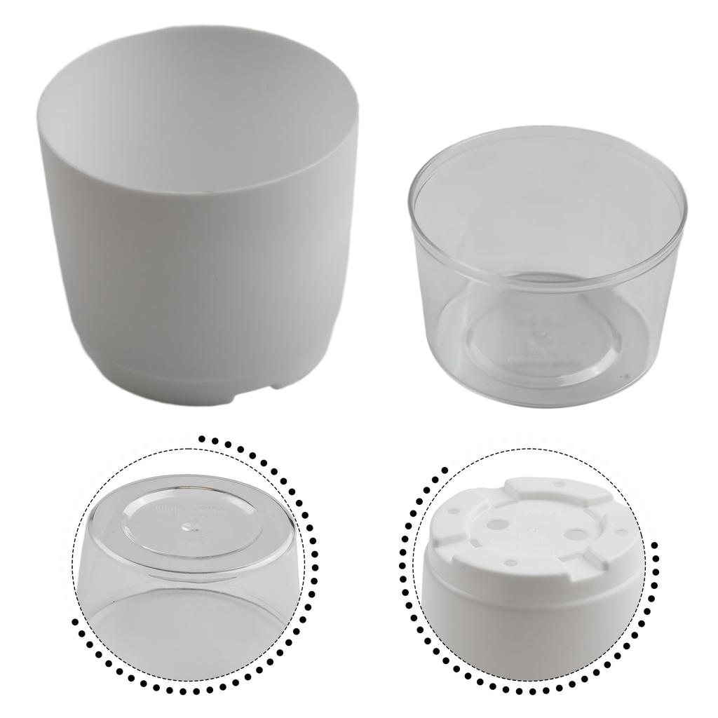 Blumentopf, 8,8 cm x 6,8 cm x 11,6 cm, Pflanztopf, Kunststoffharz