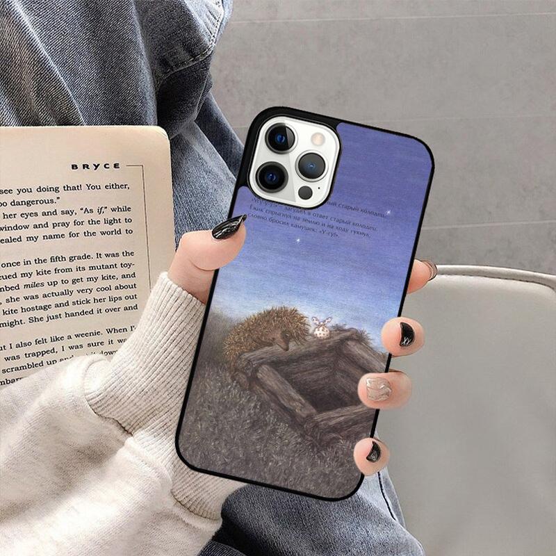 Hedgehog in the Fog Phone Case For iPhone 17 Air 16 15 14 plus 11 12 13 Pro Max coque Cover Shell