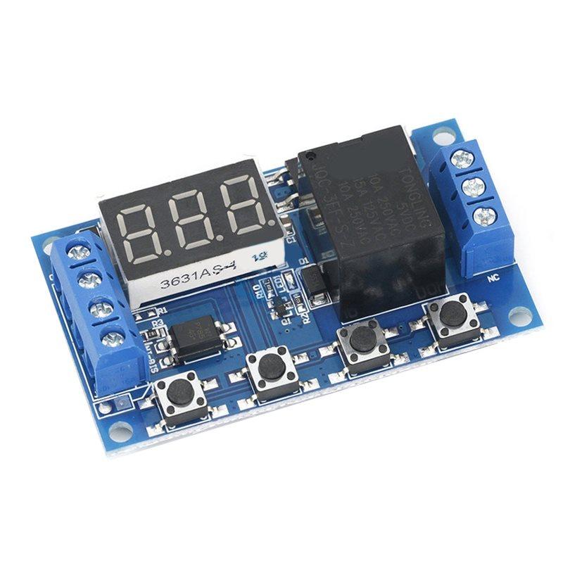 DC 6-30V Trigger Zyklus Verzögerung Timer Schalter Relais Modul Ein/Aus Mit LED Anzeige Automatisierung Automatische Verzögerungsfunktion