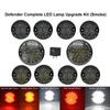 10Pcs Smoked Lens Complete Led Lamp Upgrade Kit For Land Rover Defender 1990-2016 Front Indicator Lamps Rear Fog Lights