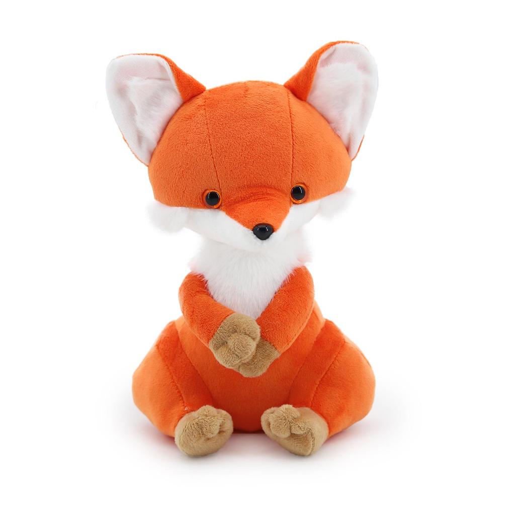 Adorable Orange Plush Fox Figurine Toy - Sleep Companion Doll