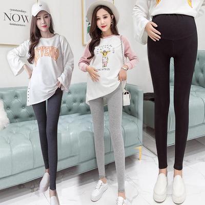 Verstellbare Stützleggings für Schwangere mit hoher Taille – elastisch, 9-Punkt-Länge für Frühling, Sommer und Herbst