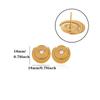Cross Retro Pearl Temperament Earrings - 18K Gold Plated Stainless Steel with Diamond Inlaid Mother-of-Pearl Heart Bow Design