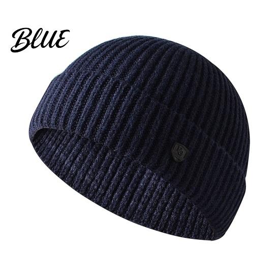 Winter Beanie Hat Beanies Outdoor Women Solid Knitted Men Autumn Warm Color Ribbed Windproof Thick