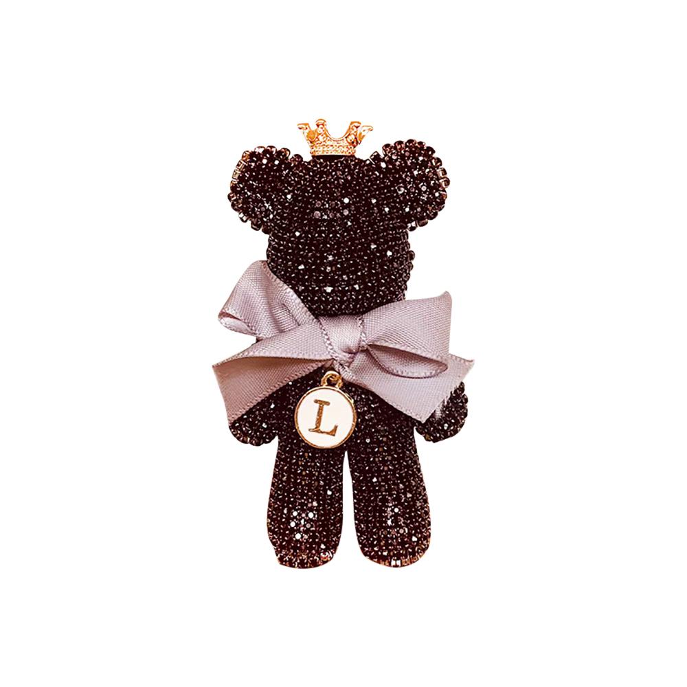 Crystal Diamond Cute Bear Car Fragrance Perfume Clip Air Outlet Aroma Air Fresher Decoration Accessories Aromatherapy