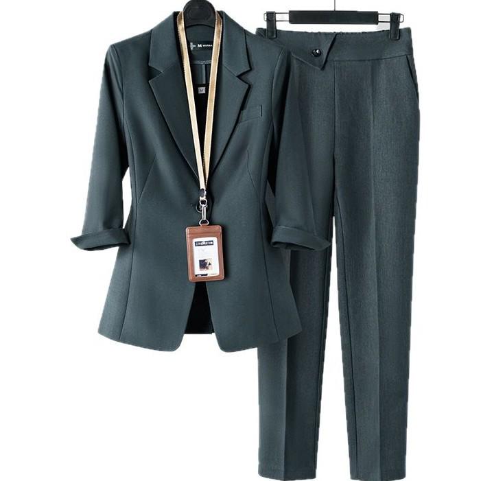 Women's Professional Blazer Suit Set - Spring/Autumn Workwear