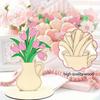 DIY Wooden Flower Ornament Funny Creative Wooden Rose Tulip Chips Decoration Flower Painting Crafts Valentine's Day