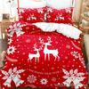 3D Christmas Quilt Cover Bedding Set Duvet Comforter Pillow Case Bed Linens Twin Queen King Double Full Single 3PCS 2PCS Bedroom
