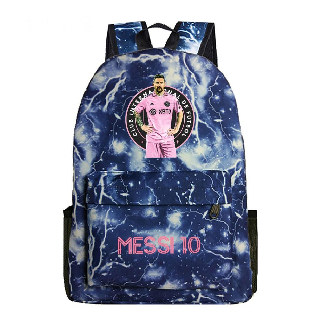 Football Printed Student Backpack Multifunctional Usb Interface Large Capacity Leisure Travel Backpack