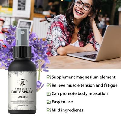 60ml Muscle Relax Spray Liquid Muscle Relaxation Magnesium Spray Relieves Tension Fatigue Magnesium Body Spray