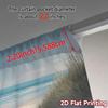 2pcs   2D FLAT PRINTING Curtains (Without Rod) Sandy Pathway Contemporary Popular Curtains Versatile Polyester Curtains All