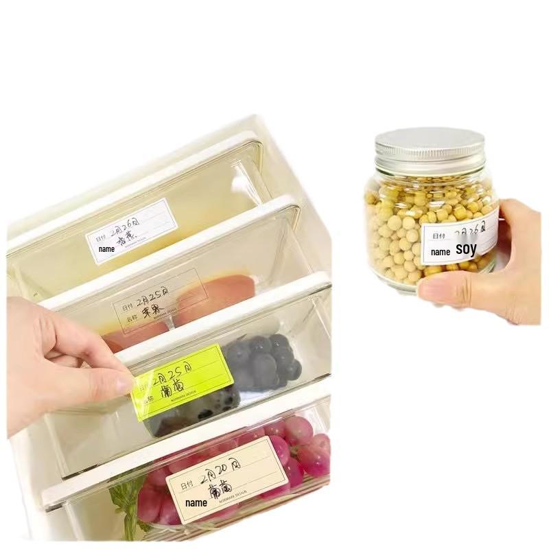 No-Trace Japanese Freezer & Storage Label Stickers