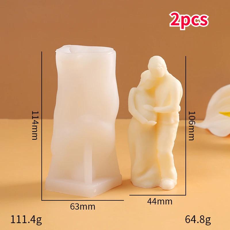 Home Crafts Girl Silicone Candle Molds DIY Rose Blindfolded Female Aromath Gpysum Home Decor Making Women Head Art Candle Mould