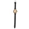 Women Leather Strap Watch Elegant Dainty Classic Vintage Retro Ladies Quartz Watch Gift Present Black