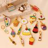 European and American Food Color Oil Drop Pendant Cartoon French Fries Cake Coffee Shape DIY Jewelry Accessories 2026