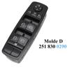 Hlavní spínač ovládání oken automobilu Mercedes Benz ML GL R Class W164 W251 2518300590,2518300290,2518300090,2518300190