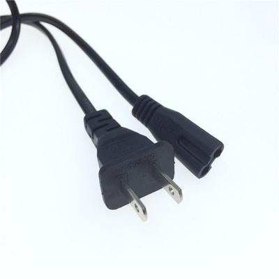 Napájecí kabel ve tvaru osmičky, americký/čínský standard, s dvoupinovou americkou zástrčkou
