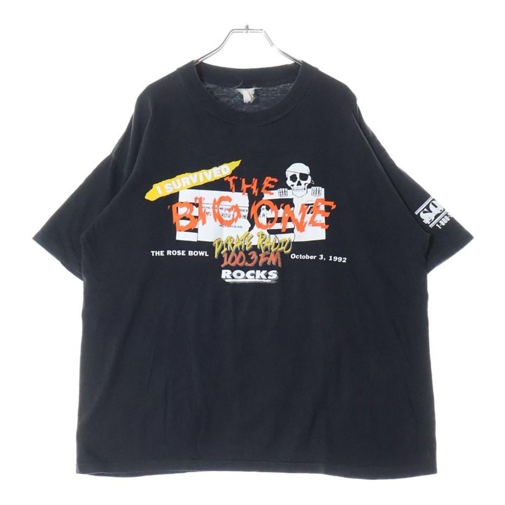 VINTAGE 1992 MUSIC FESTIVAL PIRATE RADIO GUNS SHORT SLEEVE T-SHIRT TOP Used 179a Unisex T-Shirt