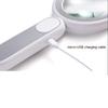 With 21 LED Light Magnifying Glass 8X Lighted Magnifying Glass Handheld Illuminated Magnifier Reading Magnifying Glass