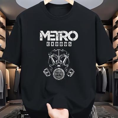 Unisexs Tshirt Inspired By Metro Exodus Featuring A Mask Toxicity Theme and Game EleUnisexts Artyom Haunter Shortsleeve