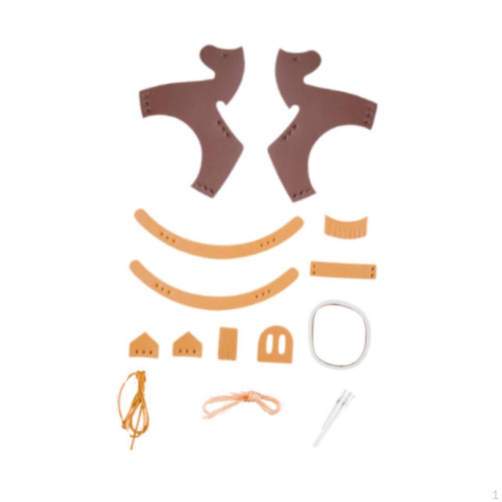 Bag Hanging Ornament Hand Embellishmenst Multifunction Cute PU Leather Pony Adornment Keychain