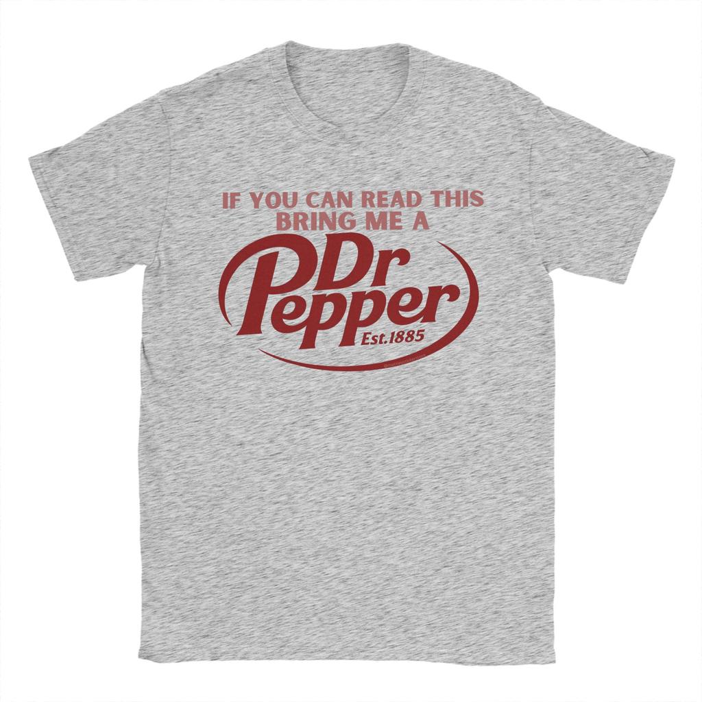 Maglietta Vintage Dr Pepper Lettera Fondata nel 1885 Magliette in Cotone Maglietta Divertente per Uomo Estate Y2K Casual Manica Corta Top