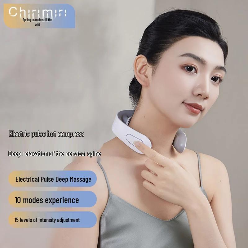 Chirimiri Low-Frequency Pulse Shoulder & Neck Massager Set CN plug (adapter included)