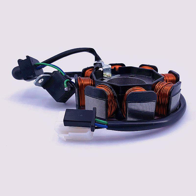 Lica Magnetic Steel Flywheel & Stator Coil for QS125T-2 / QS100T Motorcycles