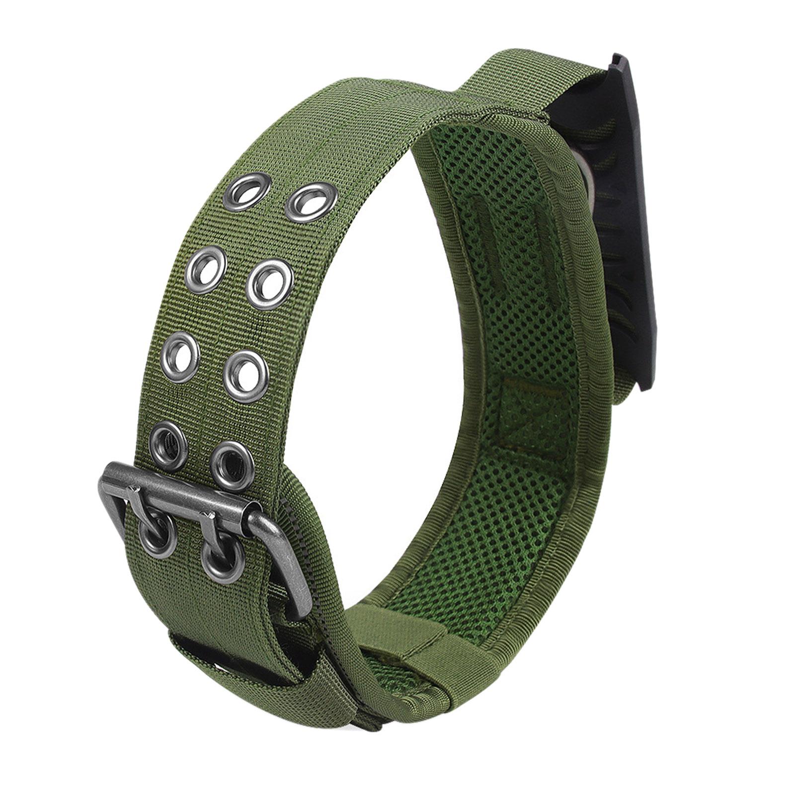 

Ошейник для собак с ручкой управления, базовый ошейник для маленьких и средних собак, регулируемый тактический ошейник, ошейник для крупных пород, поставка собак XL зелёный