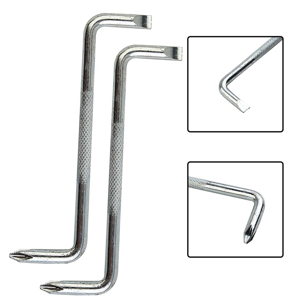 2PCS Slotted Cross Flat Cross Screw Driver Repair Tool
