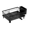 Convenient Dishware Drying Rack Including Extendable Water Tray And Corrosion Resistant Metal Frame For Small Spaces