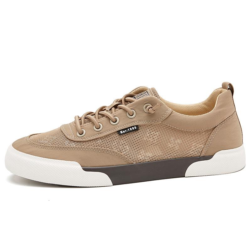 New Summer Mens Shoes Fashionable Light Luxury Trend Versatile Mens Casual Shoes Mesh Hollow Breathable Cloth Shoes