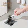 1Pc hair and debris cleaner for drain, cartoon yellow duck shape, cleaning hair in kitchen sink and bathroom