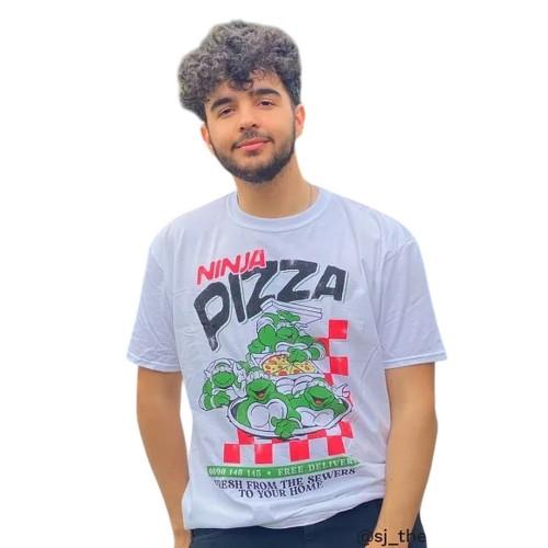Teenage Mutant Ninja Turtles Unisex Adult Pizza T-Shirt