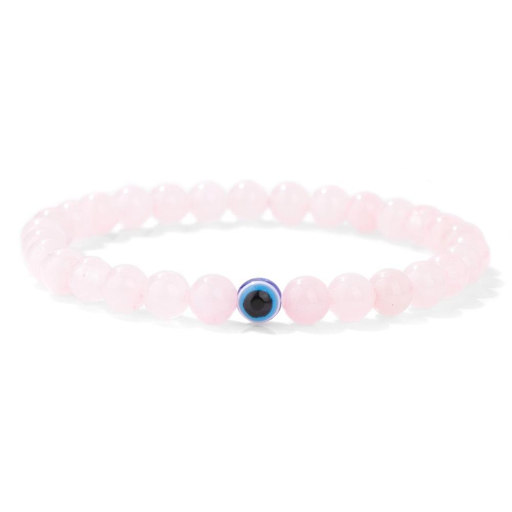 JYL TS Bracelet Custom Name  Pink Beads Honors Identity & Joy