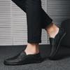 Fashion Spring Autumn Leather Classic Mens Slip on Shoes Lightweight Male Comfortable Walking Shoe New All-match for Men Business Shoes