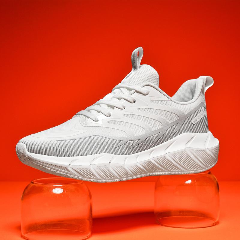 Marathon Air Cushion Men's Running Sports Shoes Big Size 47 Lightweight Sneakers Outdoor Anti Slip Athletic Gym Shoe