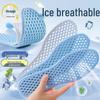 Women's Breathable PU Mesh Insoles - Soft, Shock-Absorbing, Sweat-Absorbing, Anti-Slip for Comfort and Long Wear