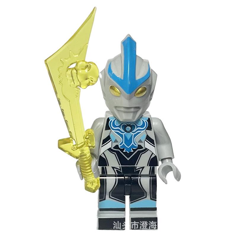 Ninja Warrior Superhero Doll With Weapon Single Building Block Assembly Toy