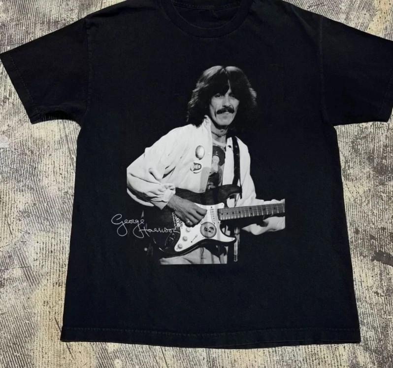 Signature George Harrison Shirt Unisex Concert S-5XL LO504 Unisex T-Shirt XXXXL 1950₽